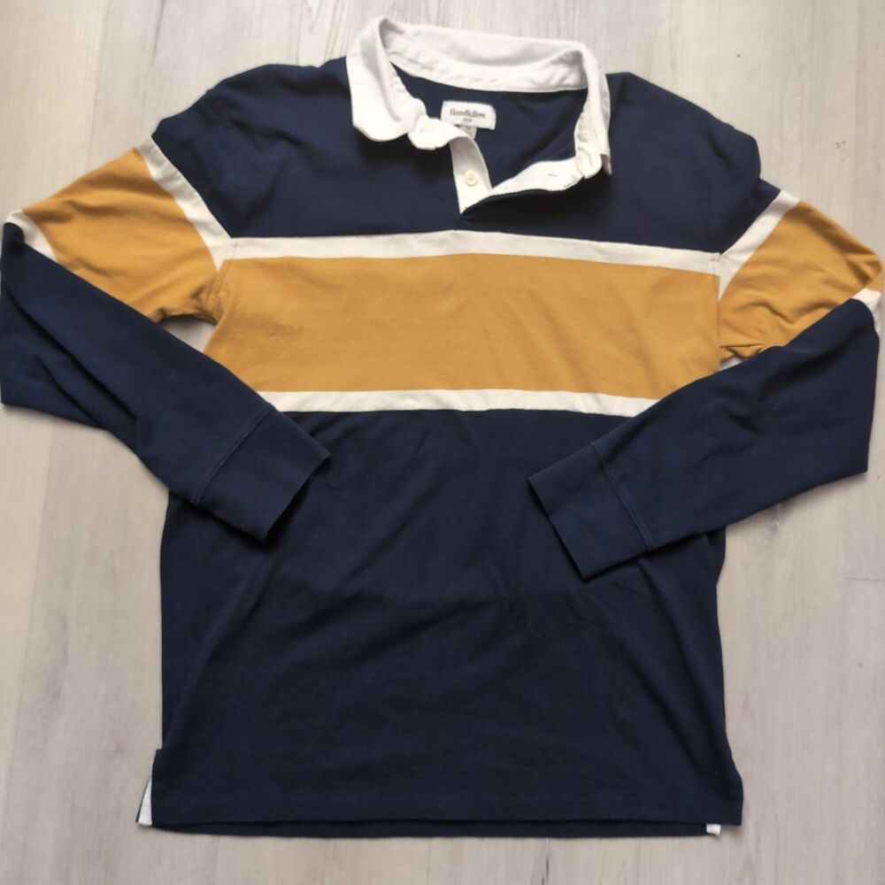 Goodfellow & Co Rugby Polo Shirts Mens Size Medium Multi Color Stripes